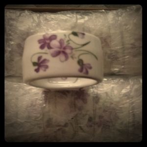 Set of 10 vintage english Napkin rings